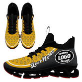 Custom Yellow Dark Gray Maxsoul Shoes Personalized Sneaker FN030XD-D020388-1